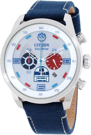 Citizen R2-D2 Star Wars Chronograph Silver Dial Mens Watch CA4219-03W