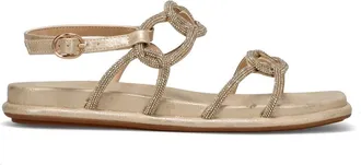 Alma En Pena Alma EN Pena, Schoenen, Dames, Geel, 36 EU, Leer, Platte Sandalen