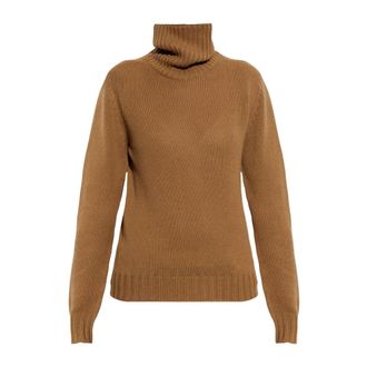 Fabiana Filippi Kasjmier coltrui - Dames - Coltruien - Bruin - 2XS - Kasjmier - Truien & Vesten