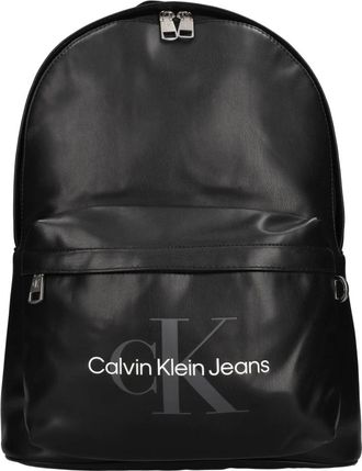 Calvin Klein Monogram Soft Campus Rugzak - unisex - Rugzakken - Zwart - ONE Size - Leer - Tassen