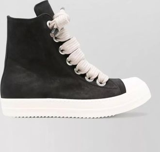 Rick Owens leather hi-top sneakers