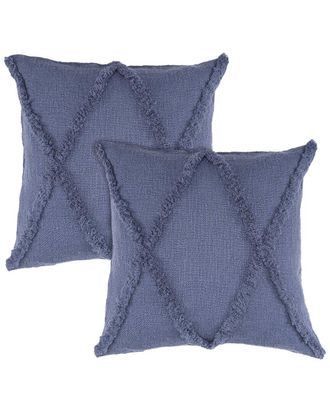 LR Home Lr Home Set Of 2 Reese Flatwoven Throw Pillows
