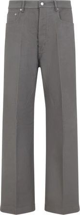 Rick Owens Stof Katoen Geth Jeans - Heren - Regular Fit Jeans - Grijs - W31 - Katoen - Jeans