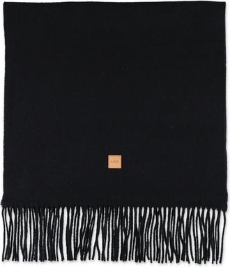 A.P.C. Sciarpa in lana con frange - Nero