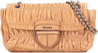 Prada Borsa a tracolla Nappa Gaufre Flap 2000-2025 - Marrone