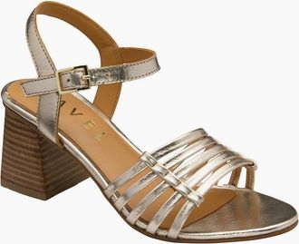 Ravel Womens Kiplin Womens Heeled Sandals - Gold - Size: 5