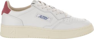Autry White/Red Suede Heel Leather Sneakers