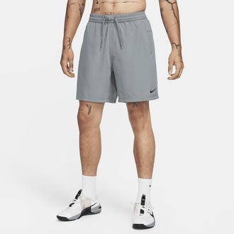 Nike Mens Form Dri-FIT 7 Unlined Versatile Shorts in Grey | DV9857-084