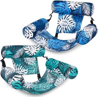 OEM Hamaca Y Silla Flotantes - Tumbona Acu&aacute;tica Para Fiestas En La Piscina - Diversi&oacute;n En La Playa Y Relax Veraniego - 2 Piezas