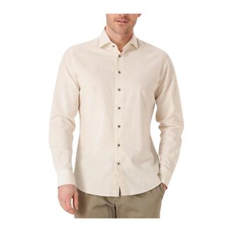 Profuomo Heren, Overhemden, Beige, Maat: 2XL Katoen
