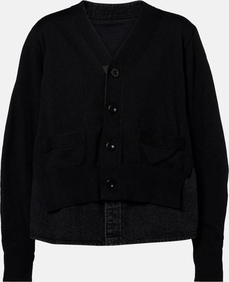 sacai Cardigan in misto cotone