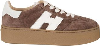 Hogan Cool H698 Su&egrave;de Sneakers - Dames - Sneakers - Bruin - 38 1/2 EU - Su&egrave;de - Schoenen