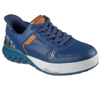 Skechers Mens Sizzle Snoop Sizzle Toke Slip-Ins Slip-On Sneakers, Navy Leather, 10.5 UK