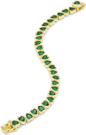 Savvy Cie Jewels 14K Plated Cz Tennis Bracelet