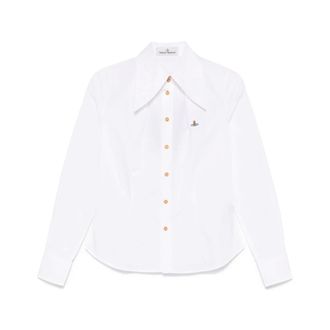 Vivienne Westwood Shirts, female, White, Size: XS White Oversized Buttoned Shirt