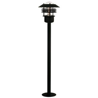 Nordlux Industrial Outdoor Garden Post Black Metal E27 Weatherproof, IP54
