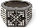 Off-white BLING STRASS ARROW RING in Black at Nordstrom, Size 10