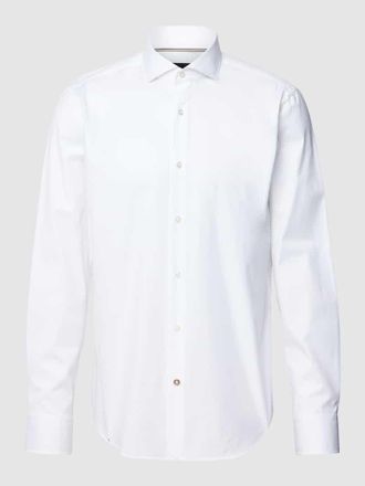 HUGO BOSS Regular Fit Business-Hemd mit Haifischkragen in Weiss, Größe 38