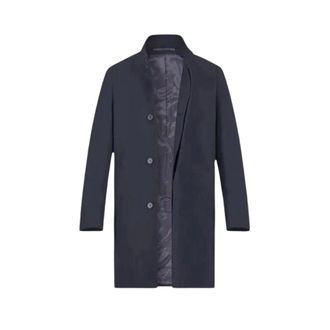 Karl Lagerfeld Cappotto monopetto in misto lana - - Coats - Uomo - Blu - L