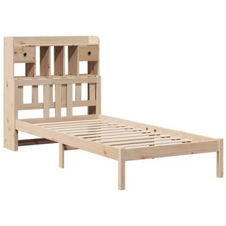 Berkfield Home Decorative Bookcase Bed without Mattress 75x190 cm Small Single S in Natural