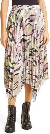 Ted Baker Womens Pleated Handkerchief Hem Skirt in Dusky Pink at Nordstrom, Size 6