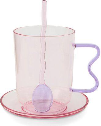 Brooklyn Steel 3-Piece Squiggle Mug Set in Pink at Nordstrom Rack