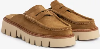 Pedro Garcia Mule in brown suede | Savy | Fall winter 25 | PEDRO GARCIA