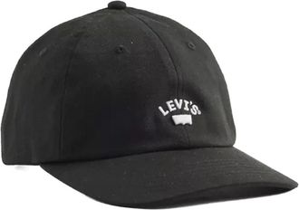 Levi's Lazy Girl Logo Cap - Dames - Petten - Zwart - ONE Size - Katoen - Accessoires