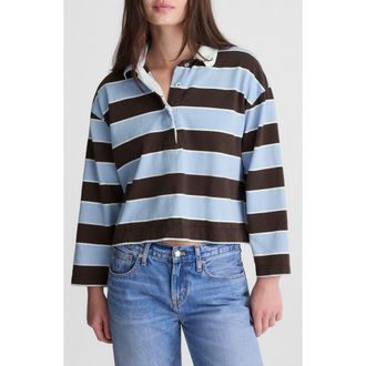 Madewell Rugby Polo Shirt in Tranquil Blue at Nordstrom, Size Xx-Small