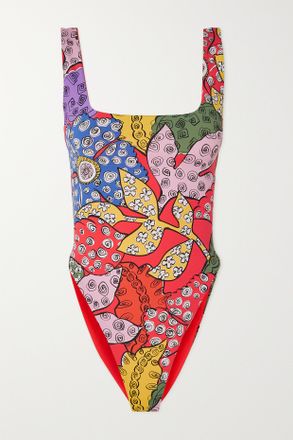 Mara Hoffman Costume Da Bagno Stampato Idalia - Rosso