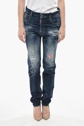 Dsquared2 Jeans Regular Fit Paint Effect 17cm Dsquared2