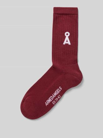 Armedangels Socken aus Baumwoll-Mix Modell SAAMUS in Bordeaux, Gr&ouml;&szlig;e 35-38