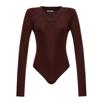 Entire studios Body, female, Brown, Size: 2XS Long-sleeved Bodysuit