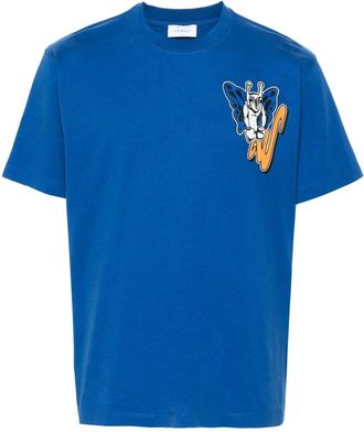 Off-white Gang Skate T-shirt - men - Cotton/Cotton/Elastane - L - Blue
