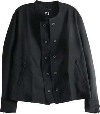 Yohji Yamamoto Ks 3891 Double-Breasted Coat - Heren - Mantel - Zwart - L - Jassen