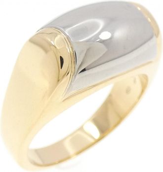 Bulgari Yellow Gold (18K) Stainless Steel Band Ring (Pre-Owned)