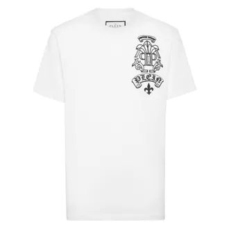 Philipp Plein Heren, Tops, Wit, Maat: 2XL Katoen