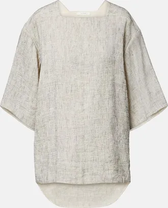 The Row Top Hamza in lino e seta