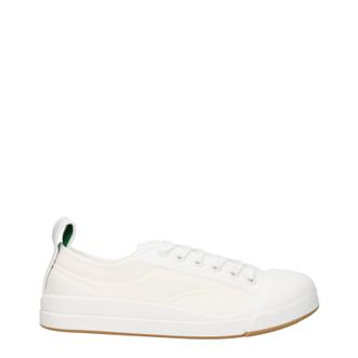 Bottega Veneta Sneakers Vulcan Uomo Tessuto Bianco/Bianco Ottico