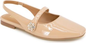 Kensie Felicity Slingback Mary Jane Flat in Blush Beige at Nordstrom Rack, Size 6.5