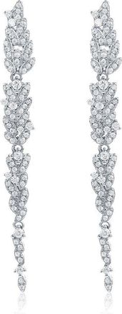 Suzy Levian Suzy Levian Silver Cz Dangle Earrings