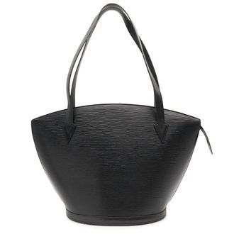 Louis Vuitton Black Noir Epi Leather Shoulder Bag Tote Bag (Pre-Owned)