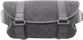 Gucci Pre-owned Vintage Nylon Belt Bag - unisex - Vintage Heuptassen - Zwart - ONE Size - Nylon - Vintage