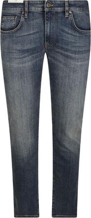 Pantaloni Torino Samba Jeans - Heren - Slim Fit Jeans - Blauw - W36 - Katoen - Jeans