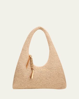 Loeffler Randall Willow Crochet Zip Hobo Bag