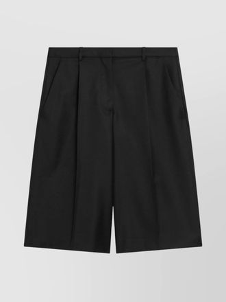 Loulou Studio wool bermuda shorts pleated design