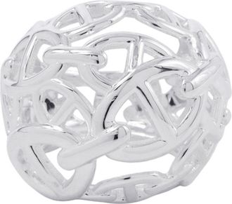 Herm&egrave;s Silver Silver 925 Band Ring (Pre-Owned)