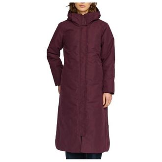Selfhood Long Hooded Parka Mantel f&uuml;r Damen | rot