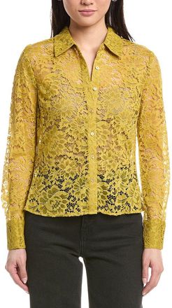 L'agence Lagence Maia Lace Button-Down Blouse