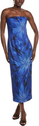 Rene Ruiz Strapless Straight Across Midi Dress